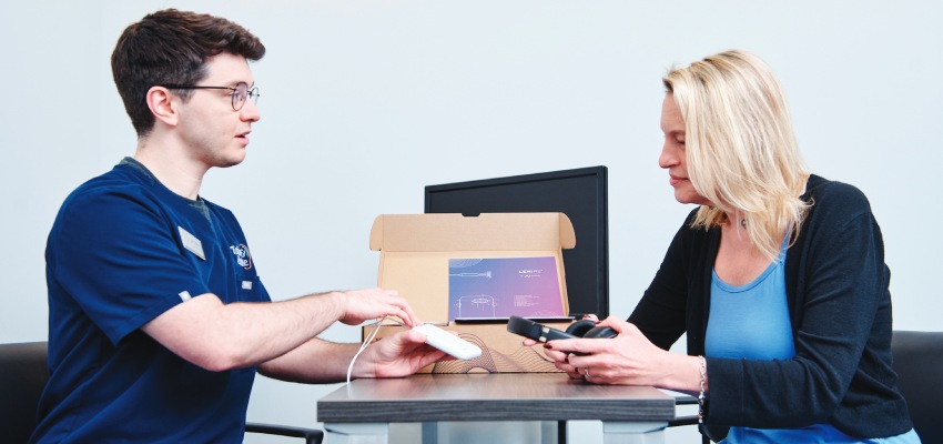 Miles Sabine and patient